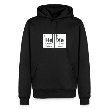 Hexe - Männer Premium Bio Hoodie - Schwarz - Vorne - Nico (187cm)