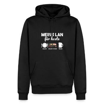 Sushi Japan Essen Bier Geschenkidee - Männer Premium Bio Hoodie - Schwarz - Vorne - Nico (187cm)