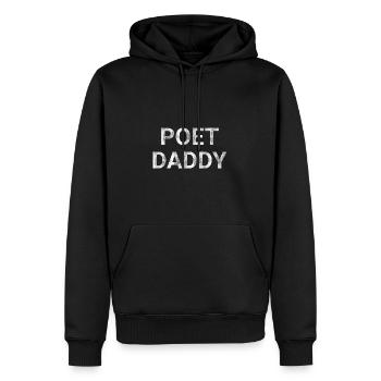 Poet Daddy - Men’s Premium Organic Hoodie - black - Front - Nico (187cm)