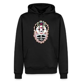 Halloween 🎃 - Männer Premium Bio Hoodie - Schwarz - Vorne - Nico (187cm)