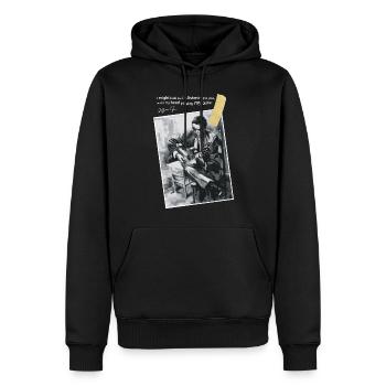 Gitarrist Gitarrist spielt Gitarre Geschenk - Männer Premium Bio Hoodie - Schwarz - Vorne - Nico (187cm)