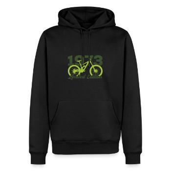 1973 Édition limitée VTT Bike Bike Bike - Sweat à capuche Premium bio Homme - noir - Devant - Nico (187cm)