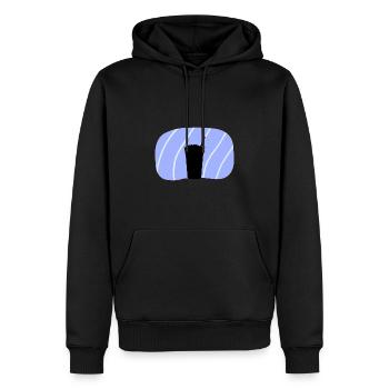 Bubble Boba au thé - Sweat à capuche Premium bio Homme - noir - Devant - Nico (187cm)