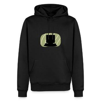 Nerd de la technologie informatique - Sweat à capuche Premium bio Homme - noir - Devant - Nico (187cm)