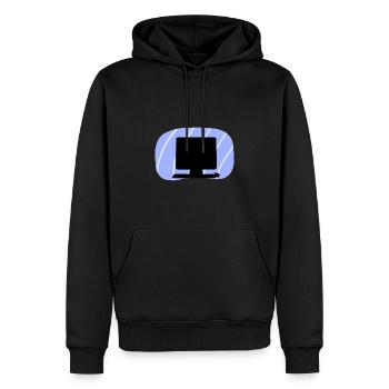 Computer Nerd Tech - Männer Premium Bio Hoodie - Schwarz - Vorne - Nico (187cm)