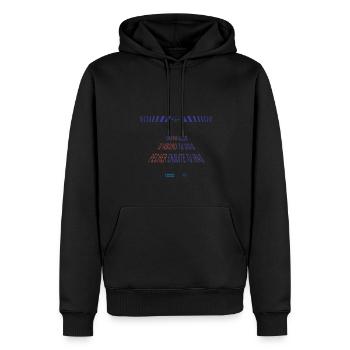 Pecher d abord tu iras - Sweat à capuche Premium bio Homme - noir - Devant - Nico (187cm)
