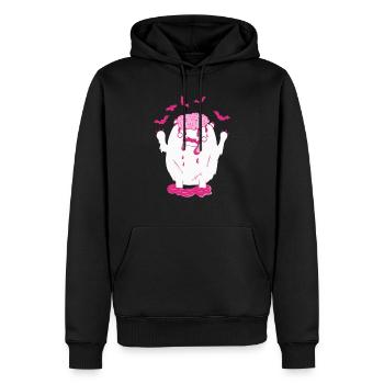 Halloween Monster - Männer Premium Bio Hoodie - Schwarz - Vorne - Nico (187cm)