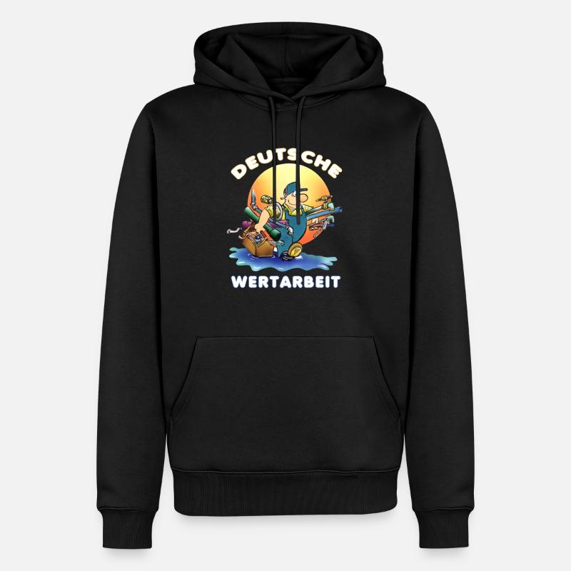 Handwerker - Männer Premium Bio Hoodie - Schwarz