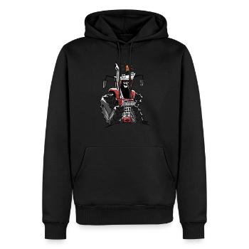 caisse couleur 856XL sans roues - Sweat à capuche Premium bio Homme - noir - Devant - Nico (187cm)