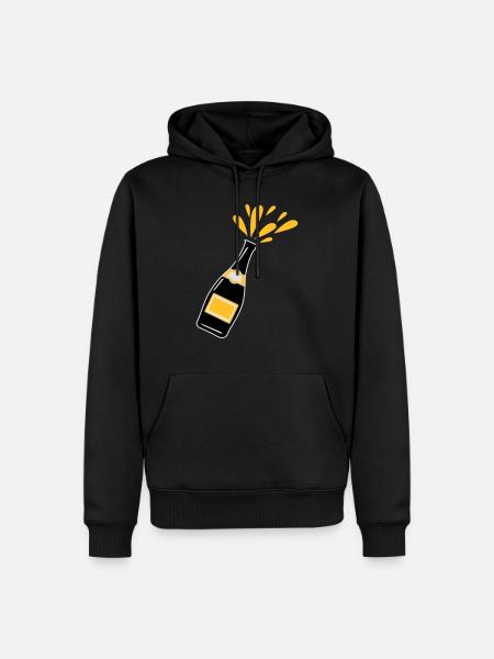 Schampus - Männer Premium Bio Hoodie - Schwarz
