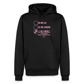 Beziehung New Forest Pony - Männer Premium Bio Hoodie - Schwarz - Vorne - Nico (187cm)