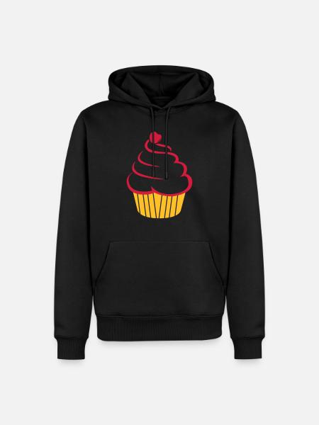 cupcake - Men’s Premium Organic Hoodie - black