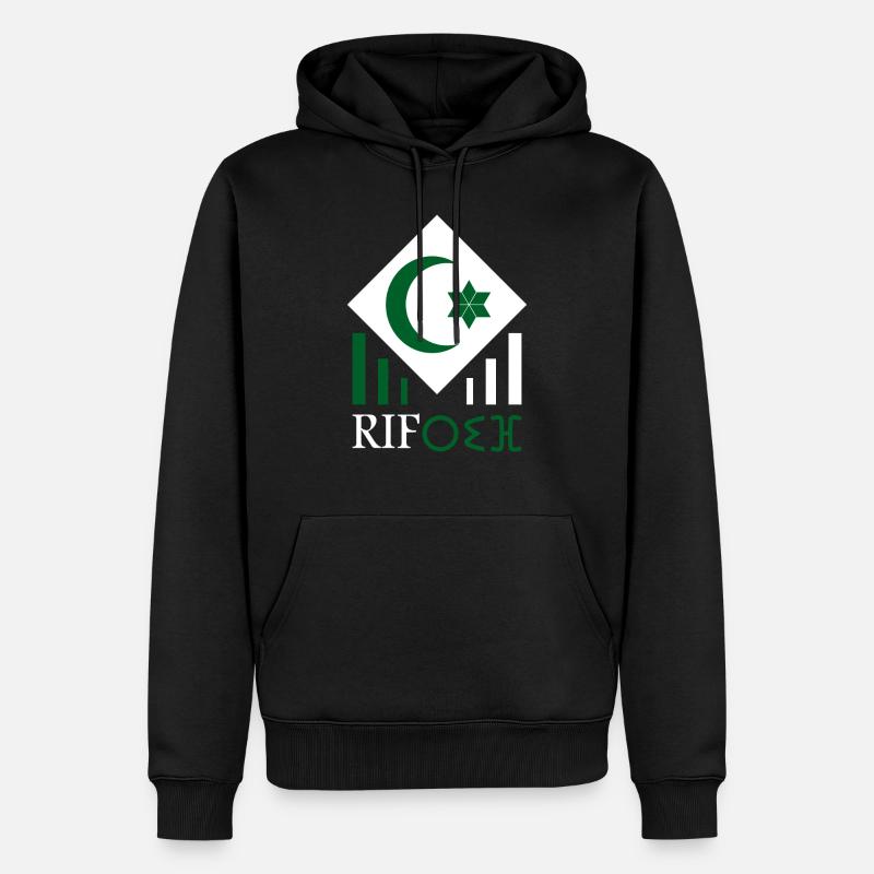 RIF - Männer Premium Bio Hoodie - Schwarz
