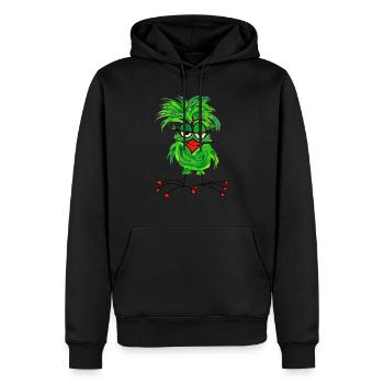 Die Fladders - Sag bloß - Männer Premium Bio Hoodie - Schwarz - Vorne - Nico (187cm)