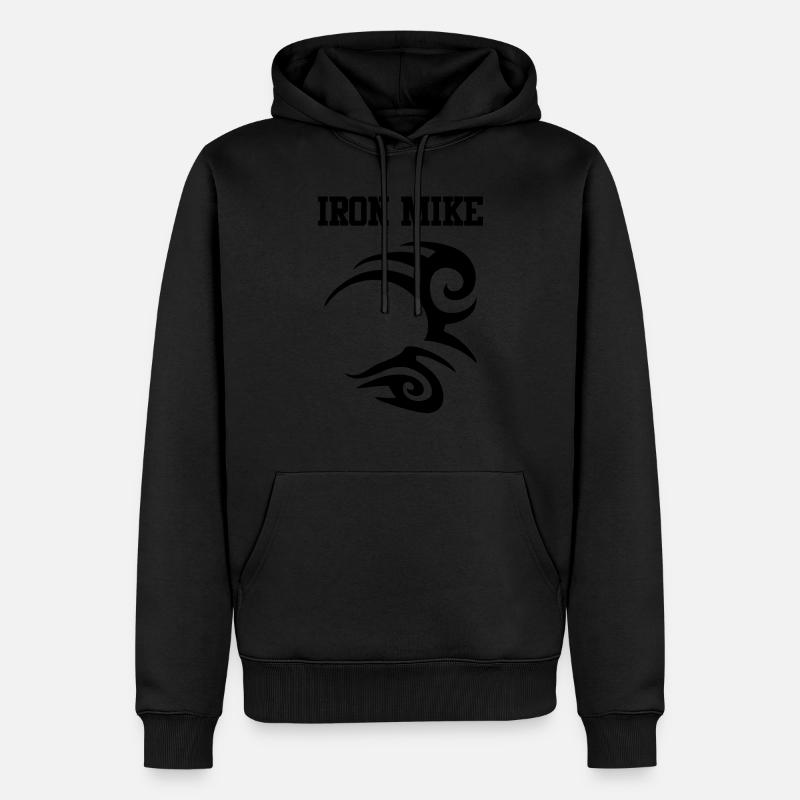 ironmike - Sweat à capuche Premium bio Homme - noir