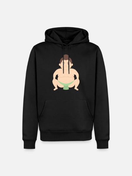 Sumo Ringer - Men’s Premium Organic Hoodie - black
