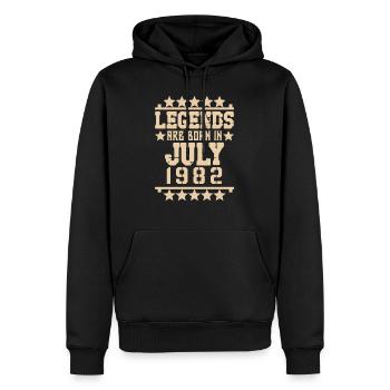 Juli 1982 - 40. Geburtstag Geschenk. Awesome. - Männer Premium Bio Hoodie - Schwarz - Vorne - Nico (187cm)