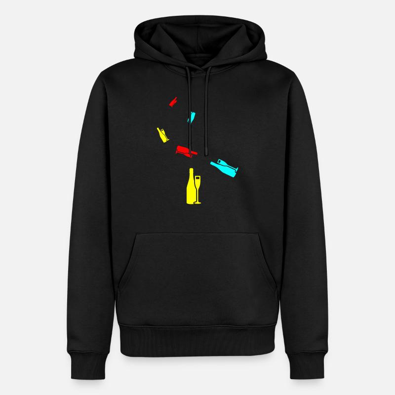 Symbole du vin rouge - Sweat à capuche Premium bio Homme - noir