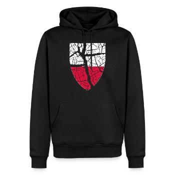 Polen Wappen - Männer Premium Bio Hoodie - Schwarz - Vorne - Nico (187cm)