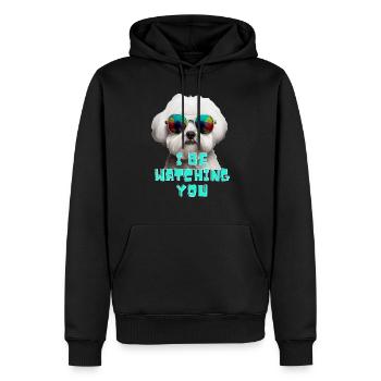Lovers Dogs, Funny dogs art, dogs lover. Maltese - Männer Premium Bio Hoodie - Schwarz - Vorne - Nico (187cm)