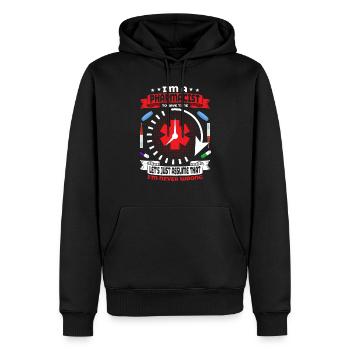 I'm A Pharmacist To Save Time Pharmacy Medical Tec - Men’s Premium Organic Hoodie - black - Front - Nico (187cm)