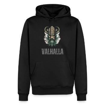 König der Wikinger - Männer Premium Bio Hoodie - Schwarz - Vorne - Nico (187cm)