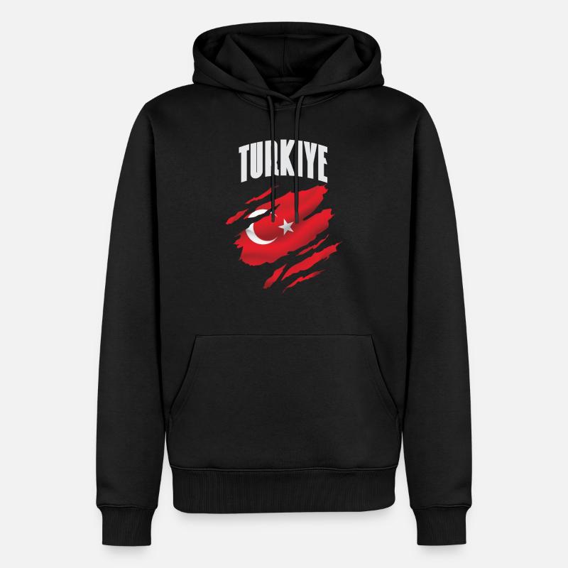 Türkei - Türkisches als Geschenk - Männer Premium Bio Hoodie - Schwarz