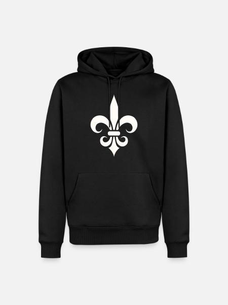 fleur de lys - Men’s Premium Organic Hoodie - black