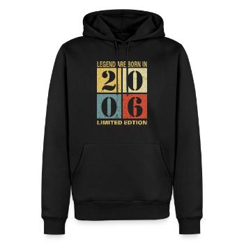 Original Kalender 2006 Vintage Geburtstag Rets - Männer Premium Bio Hoodie - Schwarz - Vorne - Nico (187cm)