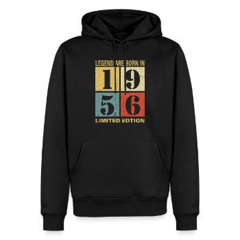 Original Kalender 1956 Vintage Geburtstag Rets - Männer Premium Bio Hoodie - Schwarz - Vorne - Nico (187cm)