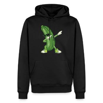 Dabbing Pickle - Amateur de cornichons à l’aneth drôle - Sweat à capuche Premium bio Homme - noir - Devant - Nico (187cm)