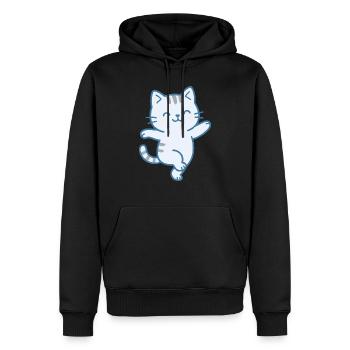 Katze Mieze Mietzekatze Tanzschule Tanzkurs - Männer Premium Bio Hoodie - Schwarz - Vorne - Nico (187cm)