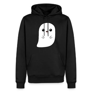 fantôme mignon - Sweat à capuche Premium bio Homme - noir - Devant - Nico (187cm)