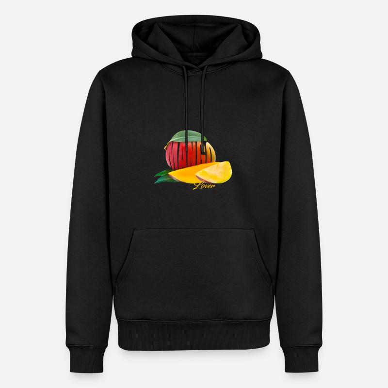 Mango Lover - Das Obst mit Urlaubsfeeling - Männer Premium Bio Hoodie - Schwarz