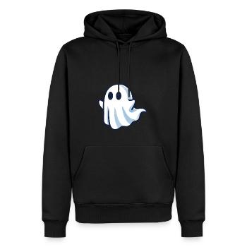 Gespenst - Männer Premium Bio Hoodie - Schwarz - Vorne - Nico (187cm)