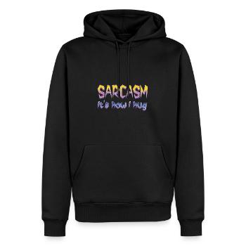 Sarcasme C’est comme ça que je câline drôle sarcastique cool dire - Sweat à capuche Premium bio Homme - noir - Devant - Nico (187cm)