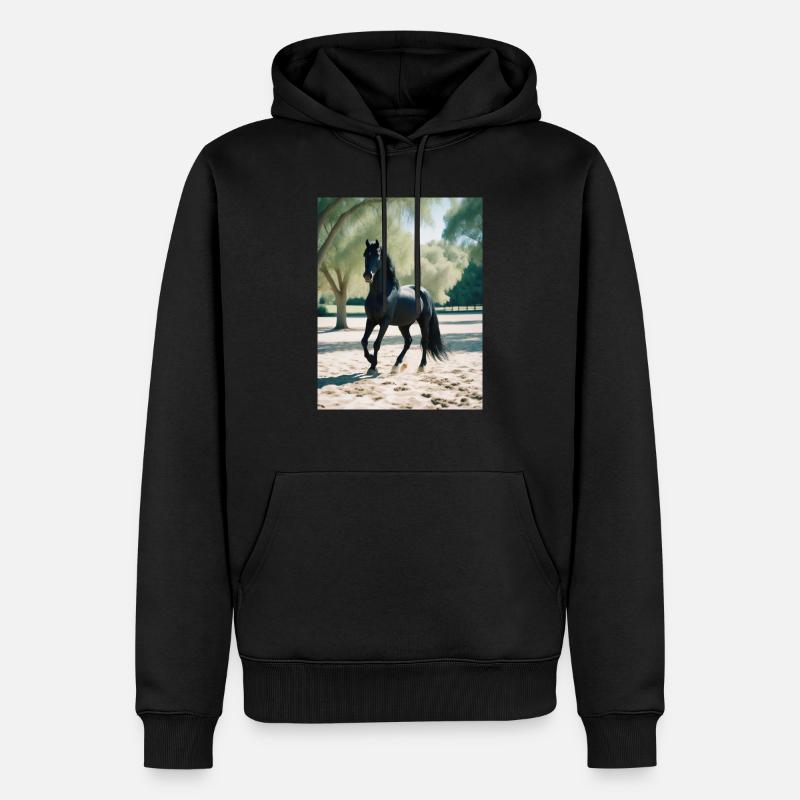 PRÉ - Sweat à capuche Premium bio Homme - noir