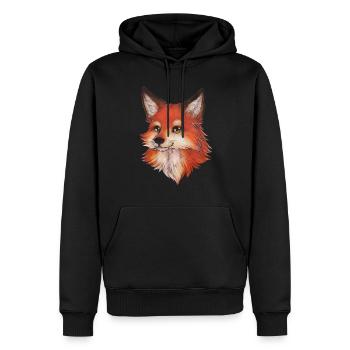 Niedlicher Fuchs für Fuchsliebhaber Geburtstag - Männer Premium Bio Hoodie - Schwarz - Vorne - Nico (187cm)