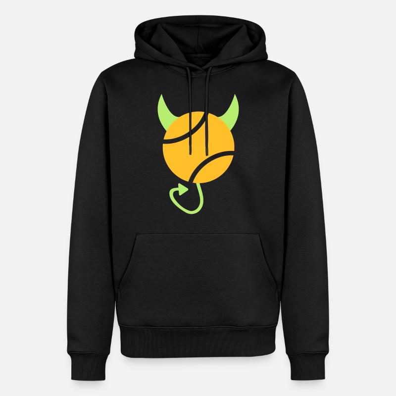 Tennis Devil - Sweat à capuche Premium bio Homme - noir