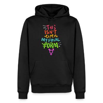 Ce n'est même pas mon cadeau final - Sweat à capuche Premium bio Homme - noir - Devant - Nico (187cm)