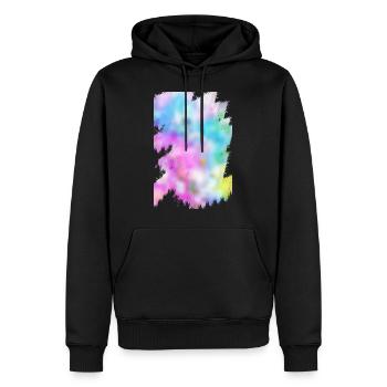 Couleurs - Sweat à capuche Premium bio Homme - noir - Devant - Nico (187cm)