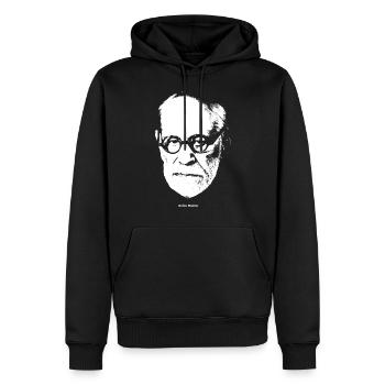 Ta mère - Ta mère: Sigmund Freud - Sweat à capuche Premium bio Homme - noir - Devant - Nico (187cm)