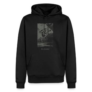 Occult Russian Witch Baba Yaga - Slavic Horror - Männer Premium Bio Hoodie - Schwarz - Vorne - Nico (187cm)