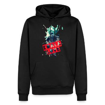 koala - Sweat à capuche Premium bio Homme - noir - Devant - Nico (187cm)