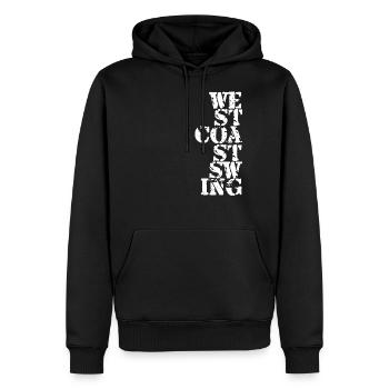 West Coast Swing Dance Gift T-Shirt - Men’s Premium Organic Hoodie - black - Front - Nico (187cm)