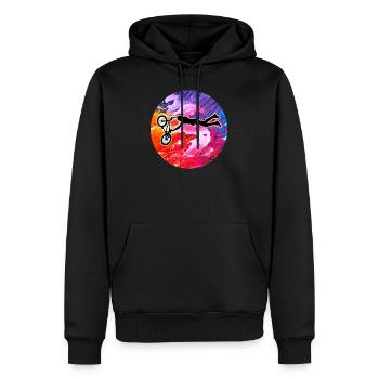 Bmx Biker Fahrrad - Männer Premium Bio Hoodie - Schwarz - Vorne - Nico (187cm)