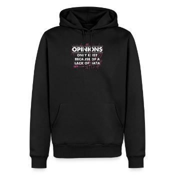 Data Science Lack of - Men’s Premium Organic Hoodie - black - Front - Nico (187cm)