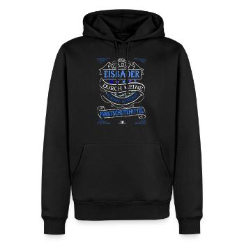 Eisbader Spruch Winter Gesundheit Eis Geschenk - Männer Premium Bio Hoodie - Schwarz - Vorne - Nico (187cm)