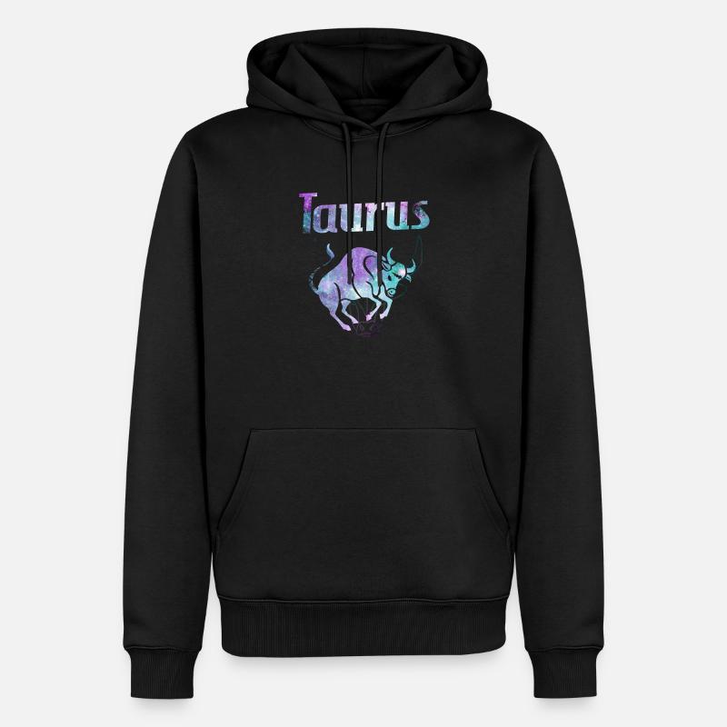 Sternzeichen Stier Taurus - Männer Premium Bio Hoodie - Schwarz