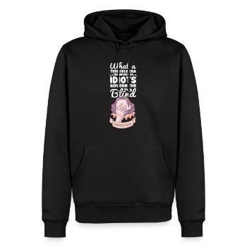 Théâtre shakespeare drame acteur scène poète - Sweat à capuche Premium bio Homme - noir - Devant - Nico (187cm)
